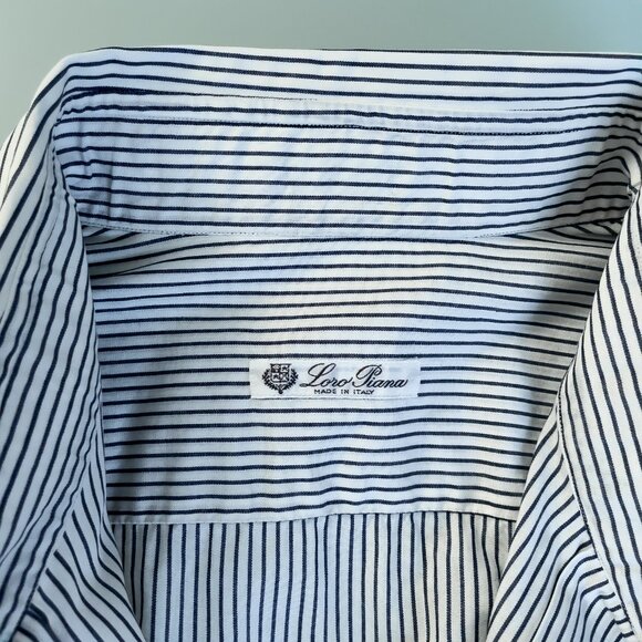 LORO PIANA Vintage Striped Shirt 16/41 NWT - Picture 7 of 12